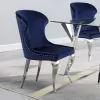 Coaster Fine Furniture 190745 Cheyanne - Upholstered Dining Side Chair (Set of 2) - Ink Blue