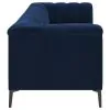 CoasterEssence 509211-S2 Chalet - 2 Piece Upholstered Tuxedo Arm Tufted Sofa Set - Blue