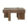 CoasterEssence 724138 Samira - Square Solid Wood Coffee Table - Natural Sheesham