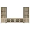 Coaster Fine Furniture 736283-SET Sachin - 3 Piece TV Entertainment Center - Antique Pine