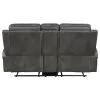 Coaster Fine Furniture 603192 Raelynn - Upholstered Track Arm Motion Loveseat - Gray