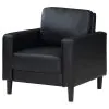 Coaster Fine Furniture 508363 Ruth - Upholstered Track Arm Accent Chair - Black