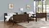 Furniture of America CM-BK658WN-FF-BED Stamos - Full / Full Bunk Bed - Walnut