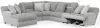 Jackson Furniture Industries 619/34/38/39/37/32-18 Jackson Furniture Industries 619/34/38/39/37/32-18 Abraxas - 6 Piece Power Reclining Sectional With Lay-Back Chaise And 1 Lay-Flat Reclining Seat (LSF Chaise) - Moonstruck