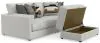 Jackson Furniture Industries 2405/36/37/77/3-11 Jackson Furniture Industries 2405/36/37/77/3-11 Trevor - 2 Piece Extra Deep Oversized Sofa With 1 Included Storage Cocktail Ottoman - Chalk