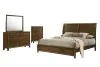 New Classic 00-B0182-24C New Classic 00-B0182-24C Ballard - 6/0 Western King 4 Piece Bedroom Set (Bed, Dresser, Mirror, Chest) - Brown