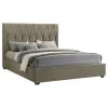 Coaster Fine Furniture 315975KE Delsea - Upholstered Eastern King Platform Bed - Light Brown