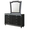 Coaster Fine Furniture 223163M Lorient - 8-Drawer LED Dresser With Mirror - Black