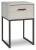 Ashley Furniture EB1864-291 Socalle - One Drawer Night Stand - Vinyl-Wrapped - Light Natural