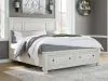 Ashley Furniture B742B24 Robbinsdale - Queen Panel Storage Bed - Antique White