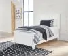Ashley Furniture B680/31/36/52/53/86/92(2) Ashley Furniture B680/31/36/52/53/86/92(2) Fortman - 7 Pc. - Dresser, Mirror, Twin Panel Bed, 2 Nightstands - White