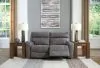 Ashley Furniture 61003S1 Ashley Furniture 61003S1 Next-Gen Durapella - 2-Piece Power Reclining Sectional Loveseat - Slate
