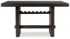 Ashley Furniture D984-32 Burkhaus - Rectangular Dining Room Counter Table - Dark Brown