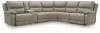 Ashley Furniture PC99201S36 Ashley Furniture PC99201S36 Narwhal Place - 6-Piece Power Reclining Sectional With Storage Console - Pebble