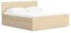 Ashley Furniture EB9632B23 Ashley Furniture EB9632B23 Onita - King Panel Platform Bed With 1 Side Storage - Natural