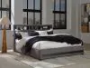 Ashley Furniture PCB2721B21 Verishaw - King Upholstered Bed With Wireless Audio - Gray