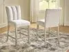 Ashley Furniture PCD575-124 Larawyn - Upholstered Barstool (Set of 2) - Bisque