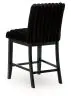 Ashley Furniture PCD571-124 Mervannie - Upholstered Barstool (Set of 2) - Black