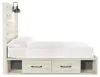 Ashley Furniture B192B34 Cambeck - Full Panel Bed With 4 Storage Drawers - Whitewash