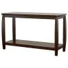 CoasterEssence 701079 Dixon - Wood Entryway Console Table With Shelf - Cappuccino