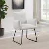 Coaster Fine Furniture 108492 Ackland - Upholstered Dining Side Chair (Set of 2) - Light Gray