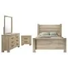 Coaster Fine Furniture 225101Q-S4 Oakglen - 4 Piece Queen Bedroom Set - Weathered Oak