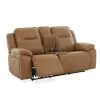Liberty Furniture 7018BU-23P Callihan - Loveseat With Console P3 & ZW - York Butternut