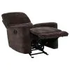 Coaster Fine Furniture 609573 Navarro - Chenille Upholstered Glider Recliner - Dark Brown