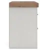 Benchcraft® B4615-92 Savonport - Two Drawer Night Stand - White / Brown