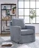 Ashley Furniture A3000646 Nenana Next-Gen Nuvella - Swivel Glider Accent Chair - Denim