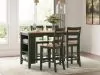 Ashley Furniture D401/13/124(2) Ashley Furniture D401/13/124(2) Gesthaven - 5 Pc. - Rectangular Dining Room Counter Table, 4  Barstools - Natural / Green