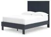 Ashley Furniture EB1528B2 Simmenfort - Full Platform Bed With Panel Headboard - Navy Blue
