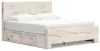 Ashley Furniture B2310B13 Ashley Furniture B2310B13 Lawroy - King Panel Bed With 2 Under Bed Storage Units - Light Natural