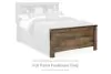 Ashley Furniture B446B91 Ashley Furniture B446B91 Trinell - Full Bookcase Bed With Storage - Brown