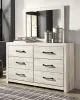 Ashley Furniture B192/31/36/57/54S/96 Ashley Furniture B192/31/36/57/54S/96 Cambeck - 5 Pc. - Dresser, Mirror, Queen Panel Bed with 2 Storage Drawers - Whitewash