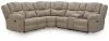 Ashley Furniture PC69205S2 Pearce-Pike - 3-Piece Reclining Sectional With RAF Reclining Loveseat With Console - Birch