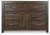 Ashley Furniture B251B1 Ashley Furniture B251B1 Juararo - Dresser, Mirror - Dark Brown