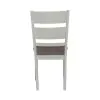 Liberty Furniture 182-C1501S Brook Bay - Slat Back Upholstered Side Chair - Textured White / Carbon Gray