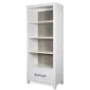 Riverside Furniture 28637 Finn - Drawer Bookcase - White