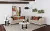 Coaster Fine Furniture 509411-S2 Jade - 2 Piece Chenille Upholstered Sofa Set - Latte