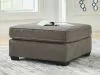 Benchcraft® 3130508 Benchcraft® 3130508 Olten - Oversized Accent Ottoman - Graphite