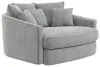 Jackson Furniture Industries 71009-1400/28 Jackson Furniture Industries 71009-1400/28 Matty - Round Accent Cuddle Chaise - Pewter