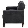 Coaster Fine Furniture 509982 Bowen II - Fabric Upholstered Track Arm Loveseat - Steel Gray