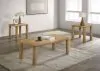 Coaster Fine Furniture 710868-S3 Castlewood - 3 Piece Cocktail Coffee Table Set - Washed Oak