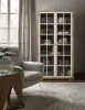 Pulaski Furniture P021776 Contemporary 5-Shelf Glass Door Bookcase - Light Brown