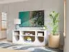 Riverside Furniture 30740 Rosalie - Media Console - White Caps / Hemlock