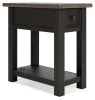 Ashley Furniture T736-107 Tyler Creek - Chair Side End Table - Black / Gray