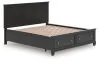 Ashley Furniture B687B20 Ashley Furniture B687B20 Lanolee - California King Panel Storage Bed - Black