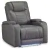 Ashley Furniture 1610213 Ashley Furniture 1610213 Schooner Rocks - Power Recliner / Adj Headrest - Slate