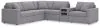 Ashley Furniture 92104S14 Ashley Furniture 92104S14 Modmax - 6-Piece Sectional With Audio System Console - Granite